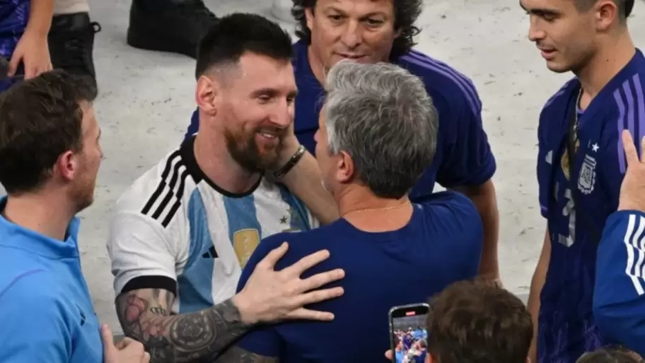 Lionel Messi y su papá