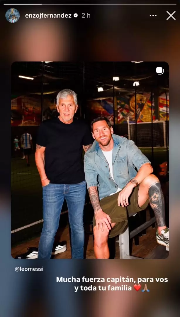 El mensaje de Enzo Fernández tras el posteo de Messi