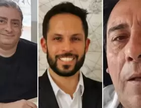 Los argentinos Carlos Richetti, Gonzalo Galv�n y Carlos C�ceres fueron hallados con vida tras el terremoto en Colombia.