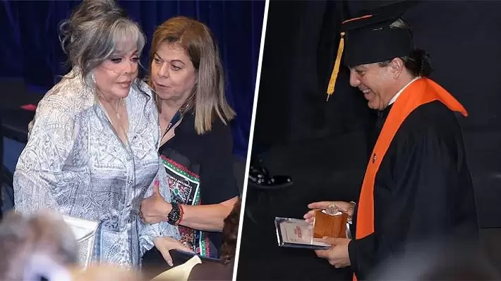 La madre de Cristian Castro presente en la graduaci�n