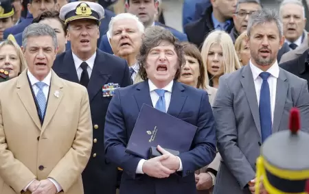 Milei en el homenaje a San Mart�n