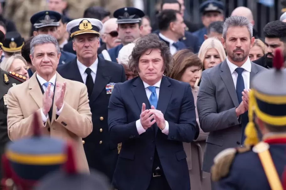 Milei en el homenaje a San Mart�n