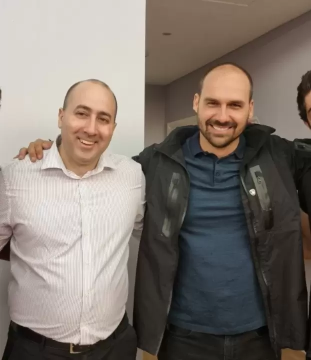 Fernando Cerimedo y Eduardo Bolsonaro