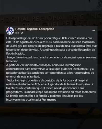 Esperaban una nena y les entregaron un var�n