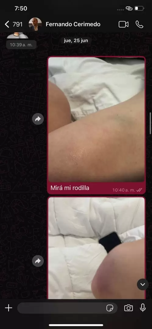 Nadia Beller mostró chats que complican a Fernando Cerimedo
