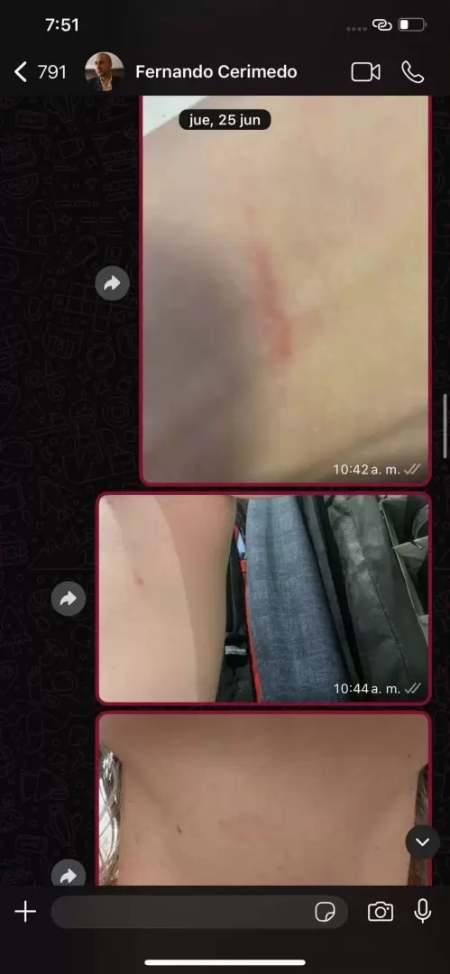 Nadia Beller mostró chats que complican a Fernando Cerimedo