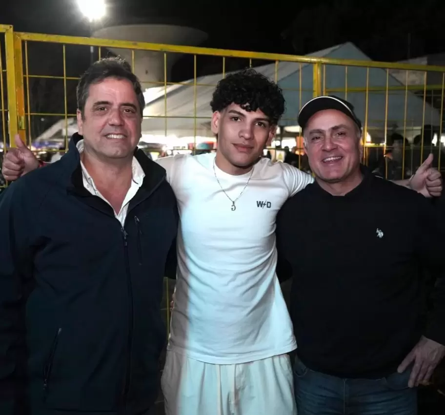 Lisandro Catalán junto a Benjamín Gosen