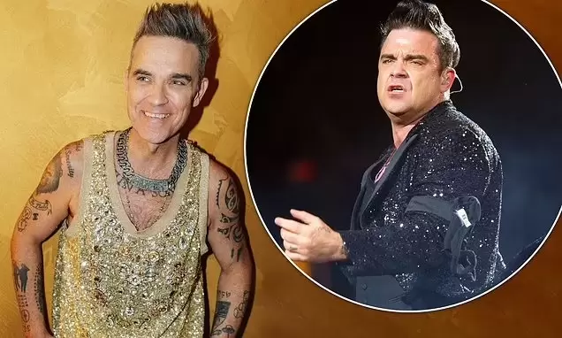 Robbie Williams también sorprendió durante los últimos años por una transformación física muy marcada