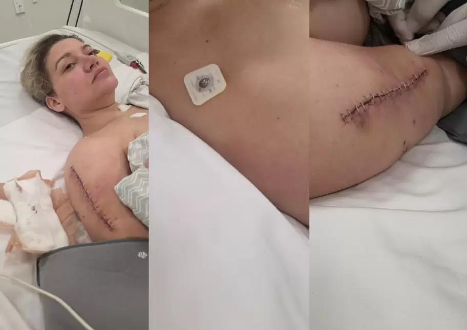 Las heridas que consignó Nadia Beller
