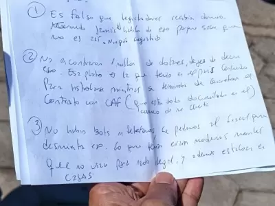 Las ocho respuestas de Cerimedo a trav�s de una carta
