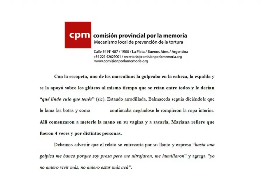 Torturas y abusos en el penal de Magdalena