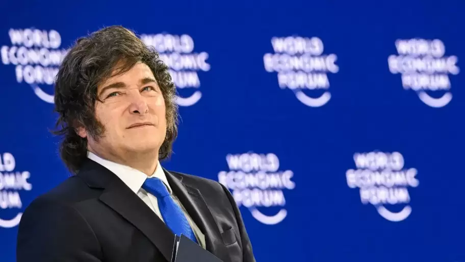 Javier Milei en el Foro de Davos