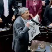 ¿Se entendió? La soberanía no se negocia: la frustrada reacción de Martín Menem a la bandera de "Las Malvinas son Argentinas"