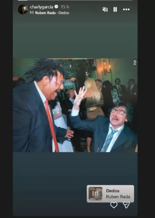 Charly García fue uno de los primeros en despedir a Rubén Rada