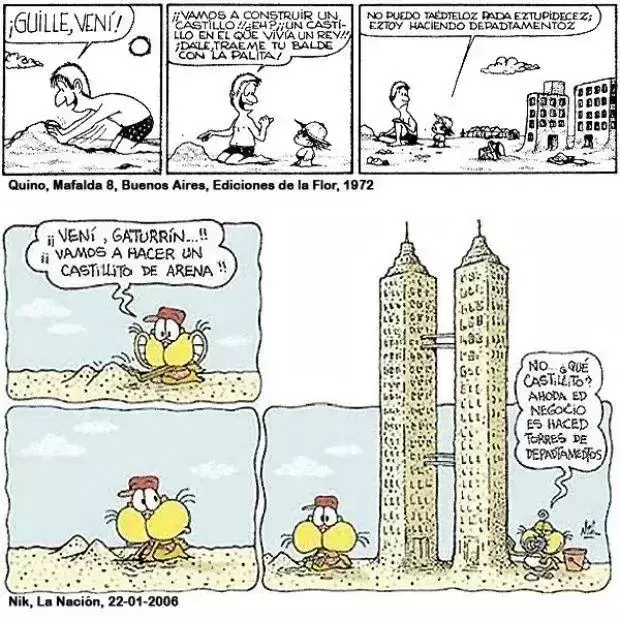 Un claro ejemplo de c�mo Quino tambi�n fue plagiado por Nik