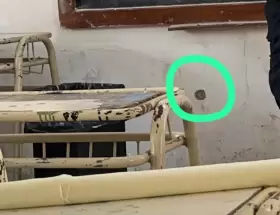 La foto del impacto de bala