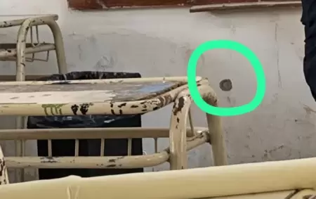 La foto del impacto de bala