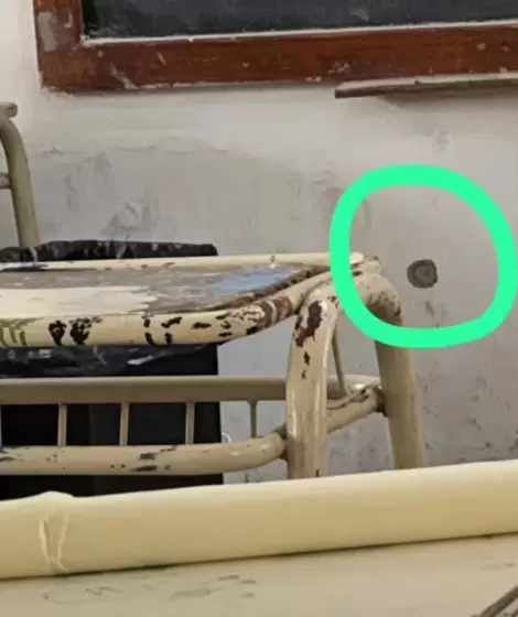 La foto del impacto de bala