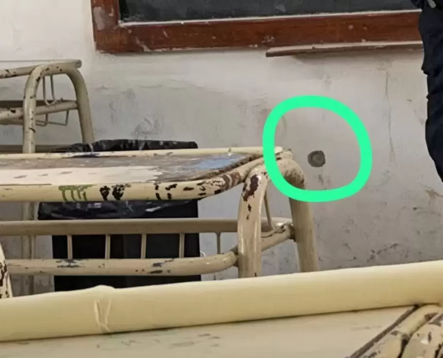 La foto del impacto de bala