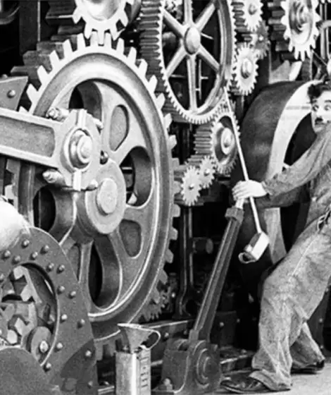 La pel�cula Tiempos Modernos relata c�mo los trabajadores son "esclavos" de sus tareas