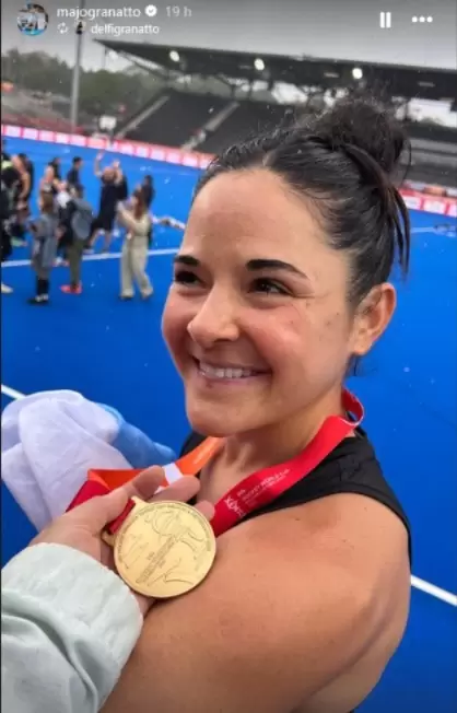 La felicidad de Majo Granatto tras ganar la copa del mundo