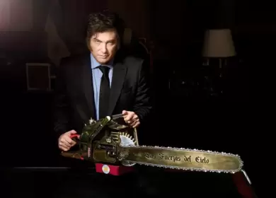 Javier Milei y su tan preciada motosierra