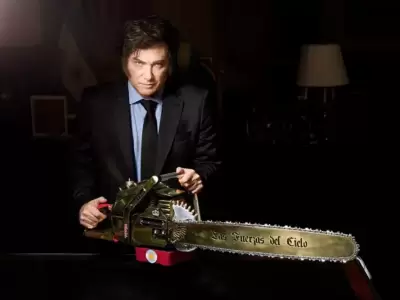 Javier Milei y su tan preciada motosierra