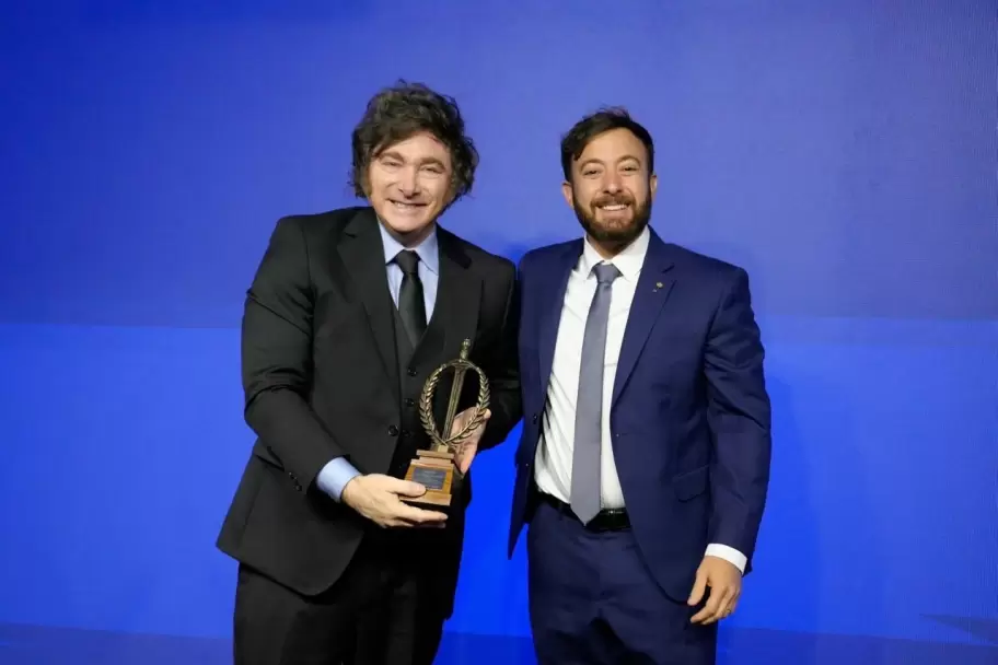 Javier Milei y Agustín Laje