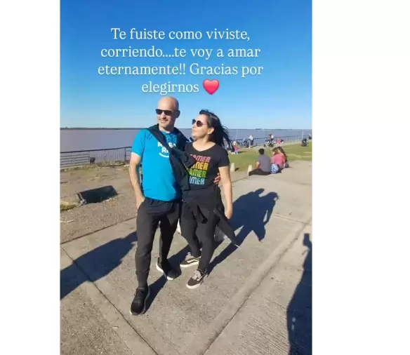Eliana, la esposa de Axel, y el emotivo recuerdo