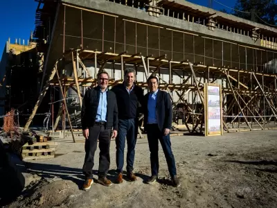 Durante la recorrida, el intendente subray� que la identificaci�n entre ambos responde a la posibilidad de dar continuidad a las obras