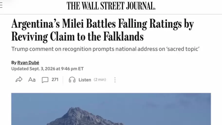 El artículo de The Wall Street Journal sobre la coartada de Milei