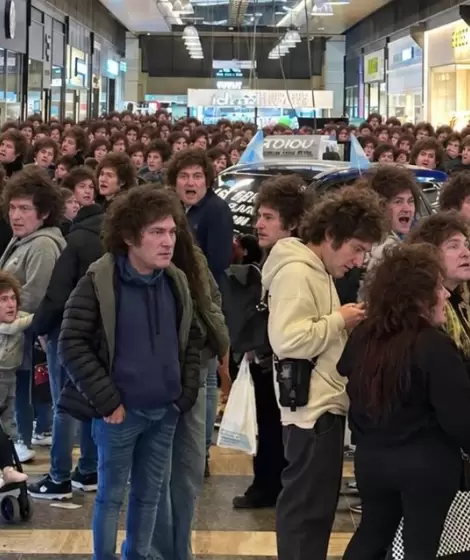 Una de las burlas a la foto fake que subi� Milei para disimular el bajo consumo.
