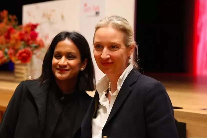 Alice Weidel y su pareja