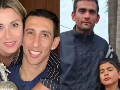 El gesto de la familia Di Mar�a con Nicol�s y Eloy