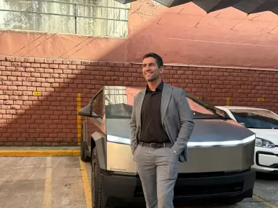 Manuel Quintar y su Cybertruck