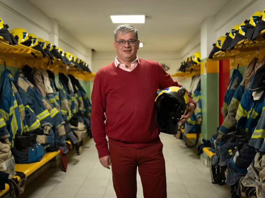 Carlos Milanesi,d e Bomberos Voluntarios
