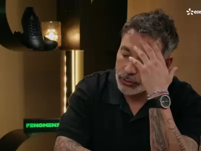 Ezequiel "Pocho" Lavezzi en el programa Fenomeni conducido por Luca Toni