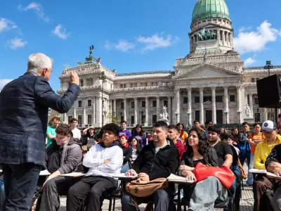 Jornada de protesta y acci�n de la UBA en Plaza de Mayo