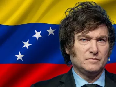 Milei - bandera de Venezuela