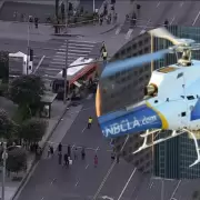 Así se estrelló el helicóptero de la cadena NBC 4 mientras cubría un choque