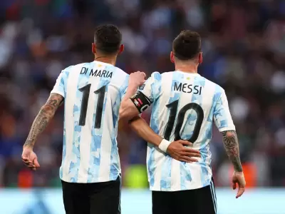 �ngel Di Mar�a y Lionel Messi