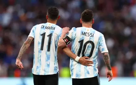 �ngel Di Mar�a y Lionel Messi