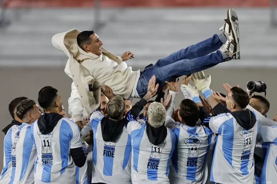 La Selecci�n Argentina despidi� a lo grande a �ngel Di Mar�a