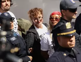 Susan Sarandon al momento de su detenci�n