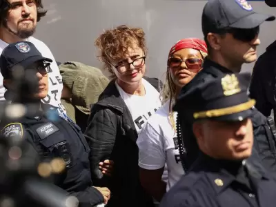 Susan Sarandon al momento de su detenci�n