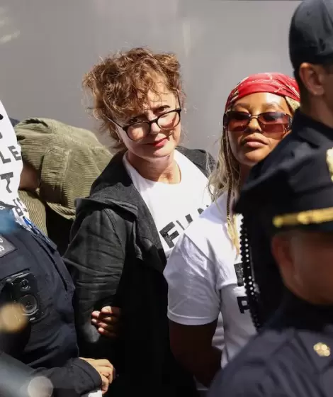 Susan Sarandon al momento de su detenci�n