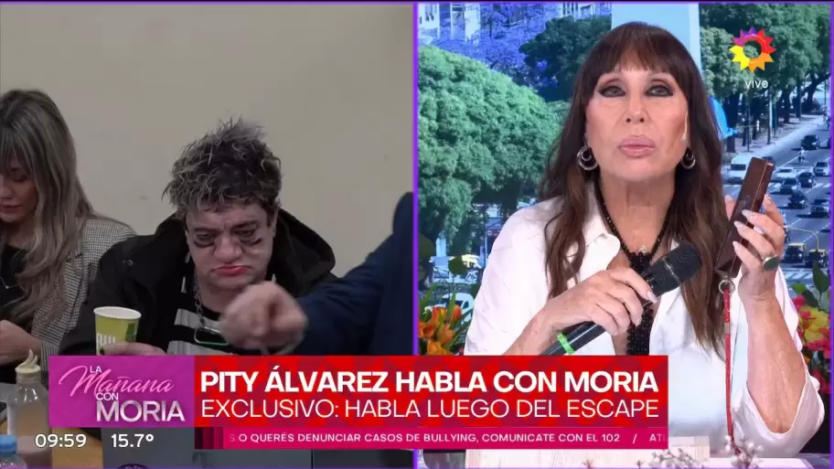 Pity Álvarez llamó a Moria Casán en vivo