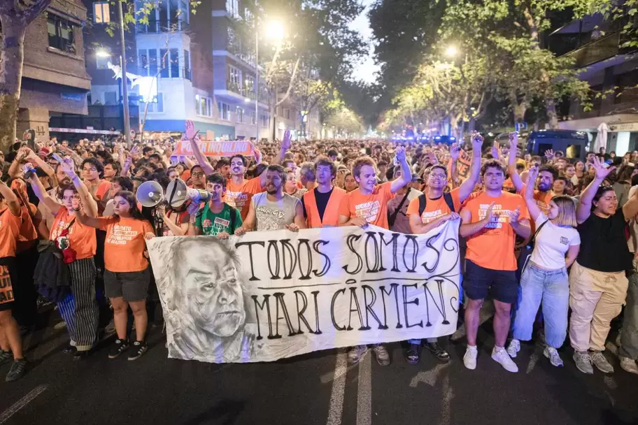 Mar�a del Carmen Abascal recibi� el apoyo del Sindicato de Inquilinas de Madrid