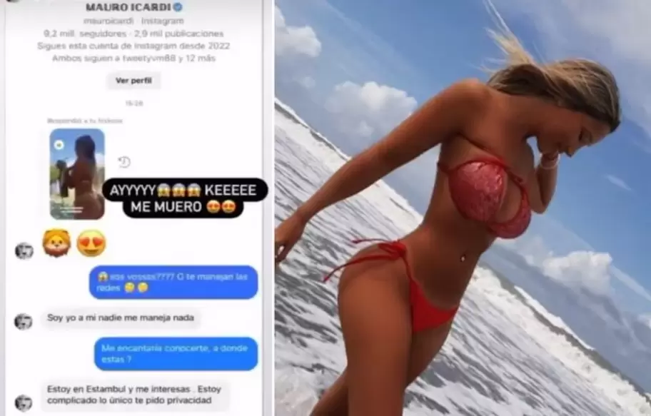 El contacto de Icardi con Galera, que el futbolista desmintió.