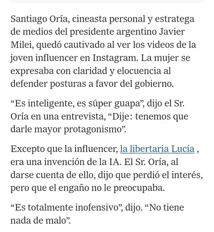 El fragmento del NY Times